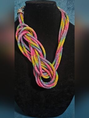Sassy Jones Multicolorl Rope Necklace - Women Jewelry